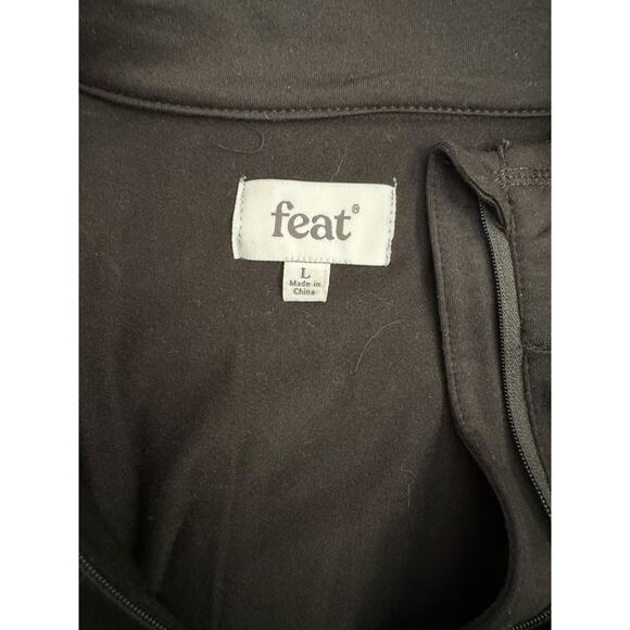 FEAT Roam Quarter Zip Pullover Mens Large Athletic Lightweight Performance Top - Picture 3 of 10